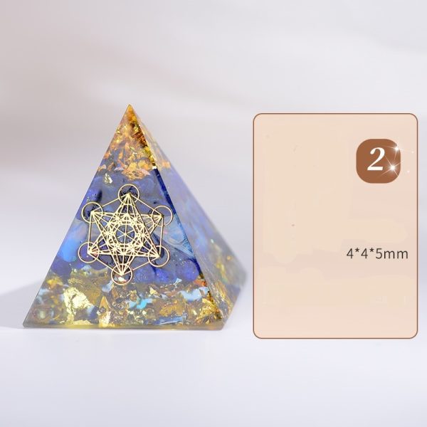 Orgone Pyramid EMF Protection Energy Generator Flower of Life Orgonite Pyramid - Image 7