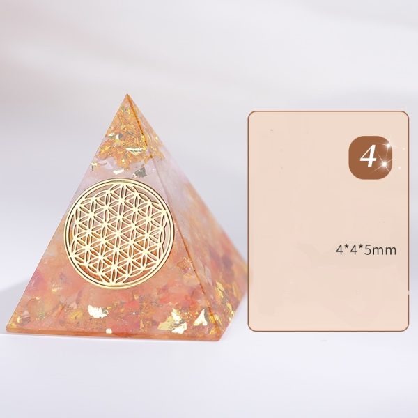 Orgone Pyramid EMF Protection Energy Generator Flower of Life Orgonite Pyramid - Image 5