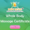 whole body massage certificate